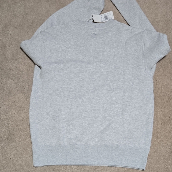 Adidas Men's Light Gray Crewneck Sweater - Picture 7 of 9